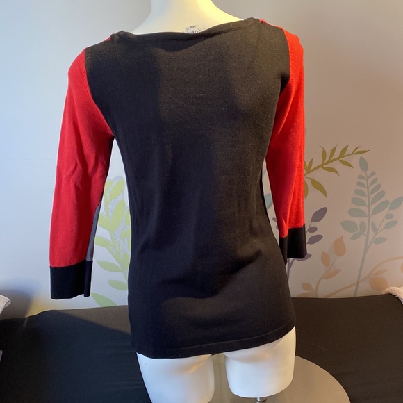 4/$20 Suzy shier sweater top. Dress up or dress down! This top is so versatile! - Picture 4 of 5